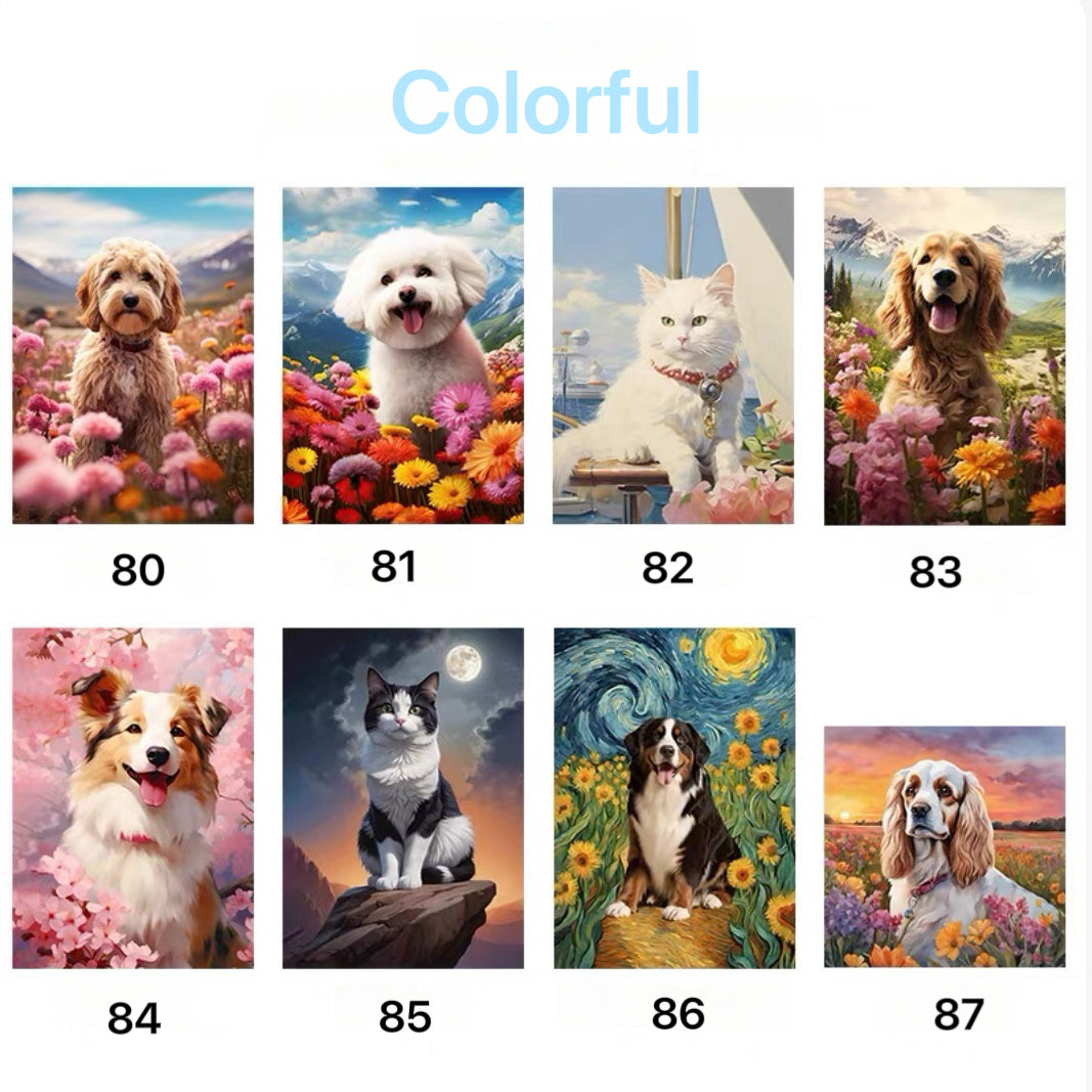 Custom Pet Portrait Canvas