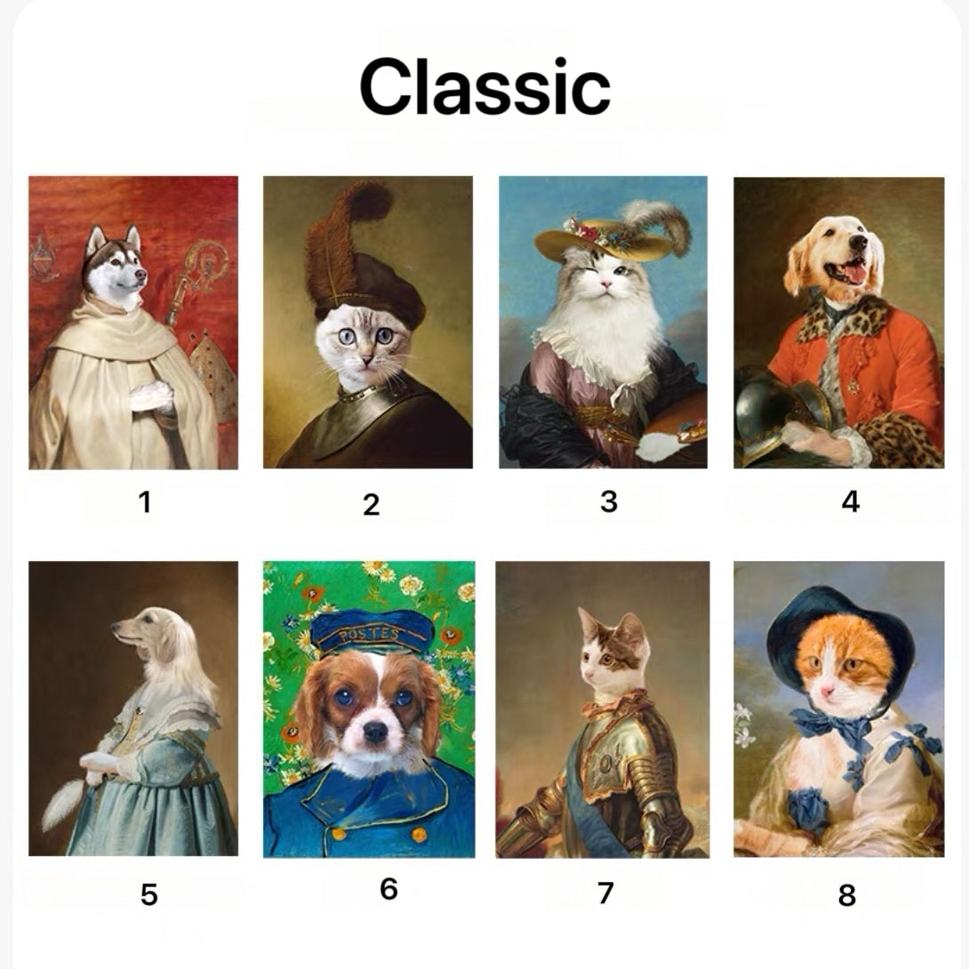 Custom Pet Portrait Canvas
